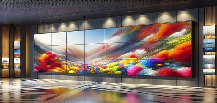 تفاوت-VideoWall-صنعتی-و-Videowall-bezel-
